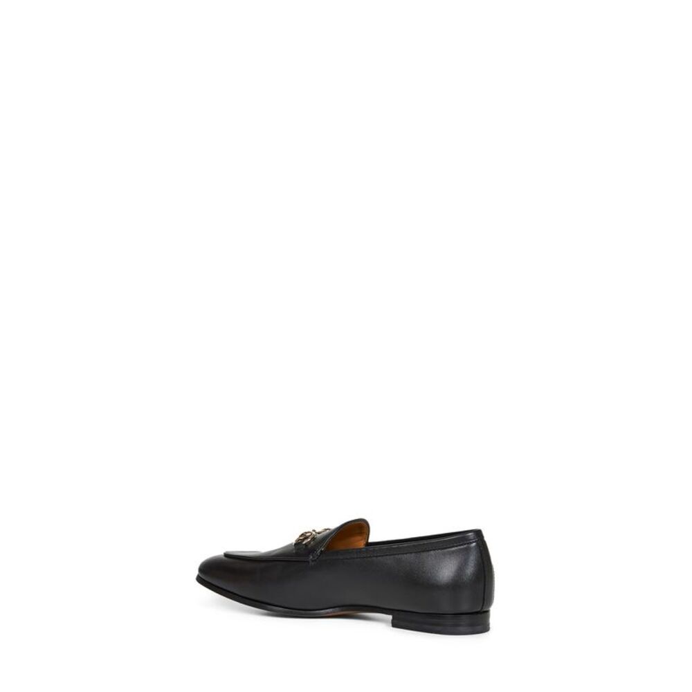 Gucci Women Black Leather Gucci Jordaan Loafers - Picture 3 of 3
